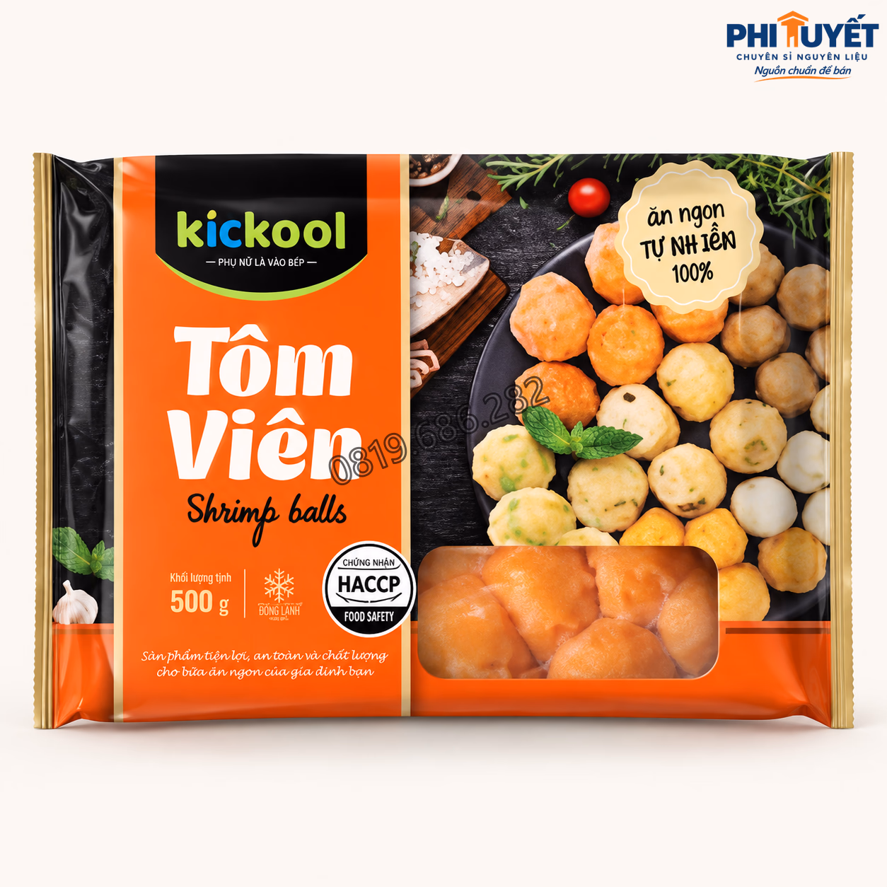 Tôm viên Kitkool 500g