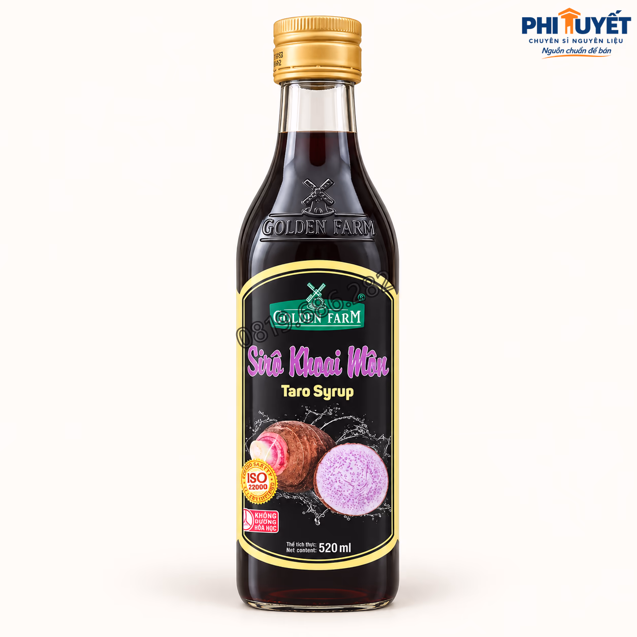 Siro Golden Farm khoai môn 520ml