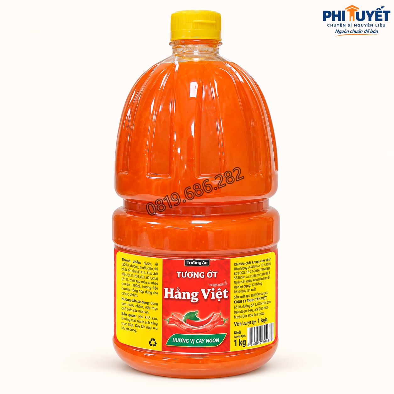 Tương ớt Nam Dư 2.1kg