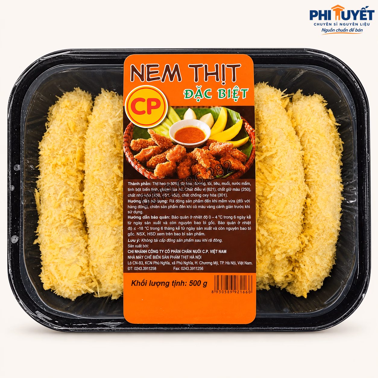 Nem chua rán CP hộp 500g