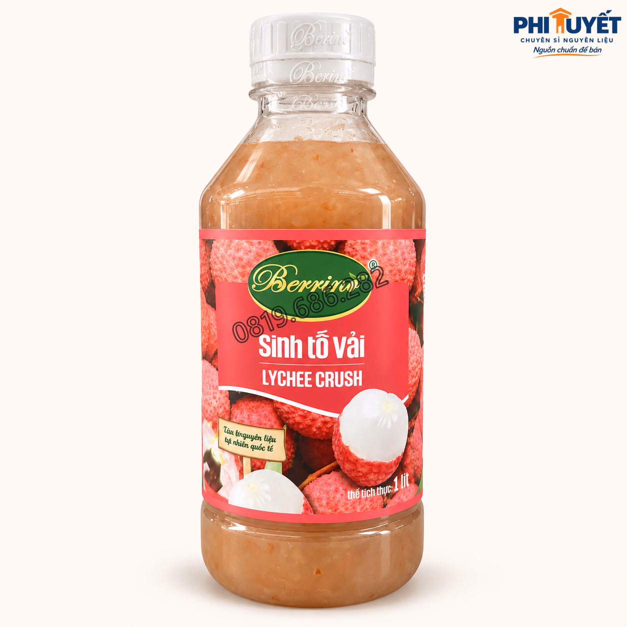 Sinh tố Berino vải 1l