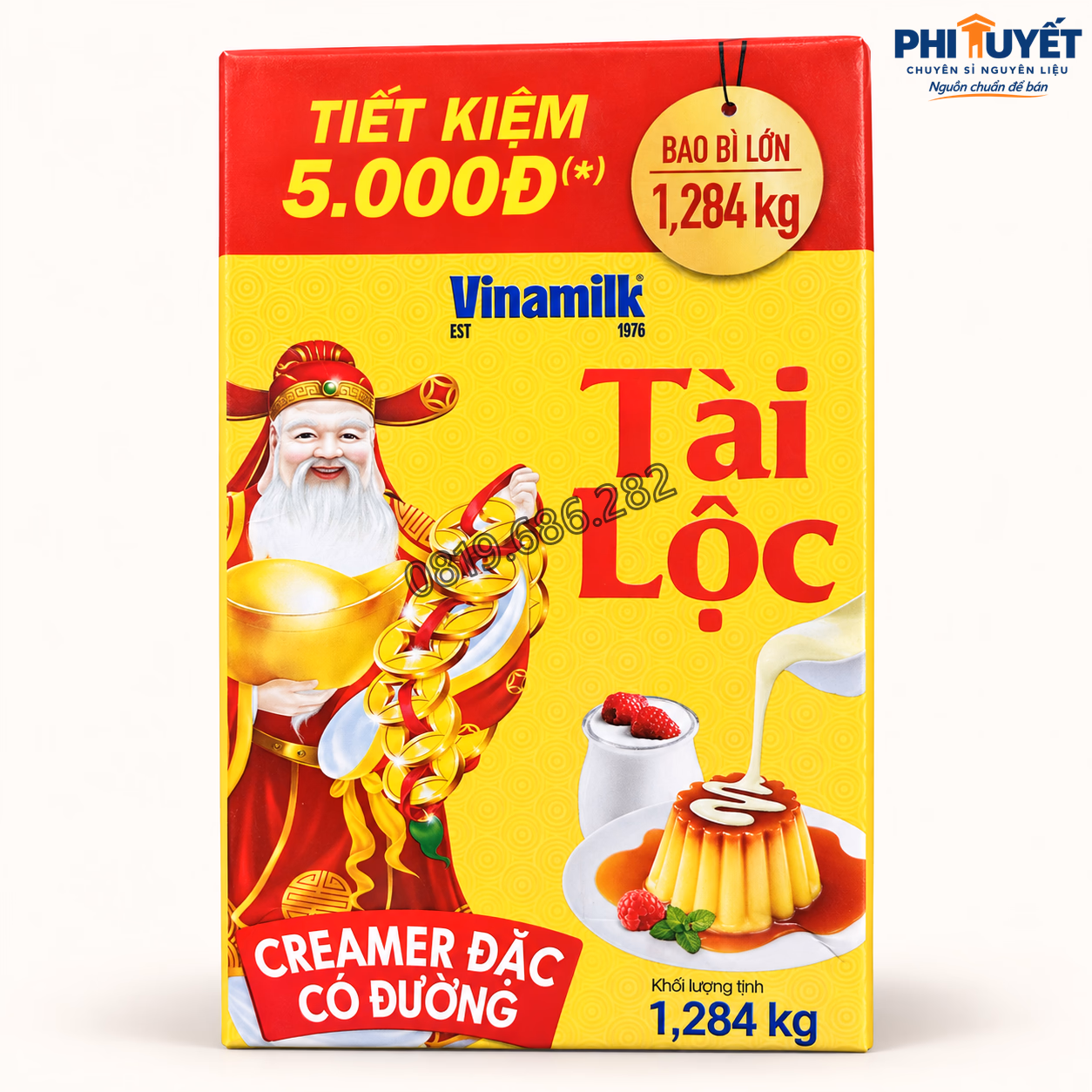 Creamer đặc có đường Tài Lộc (Hộp giấy vàng)